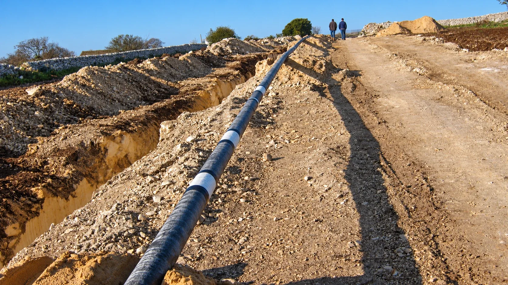 Metanodotto Comiso–Ragusa — cantiere di Comiso–Ragusa